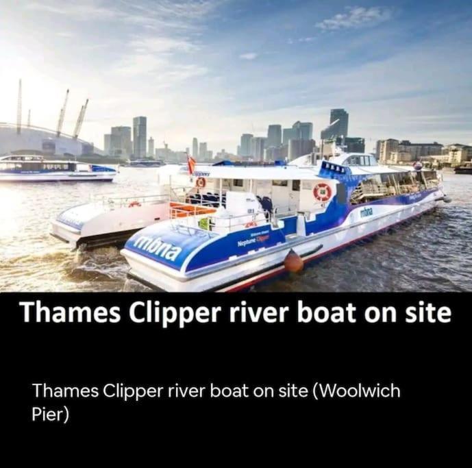 Snuggle Inn - Riverside Apartments - Views Over Looking London River Thames, Close To O2 Arena, London Excel, London City Airport, Thames Clipper- River Boat Service, Woolwich Ferry, Onsite Parking, Twin Room Option Available Exteriér fotografie